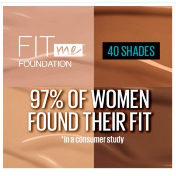 New Maybelline New York Fit Me Matte+Poreless Liquid (With Pump) Foundation 30ML - Picture 3 of 4